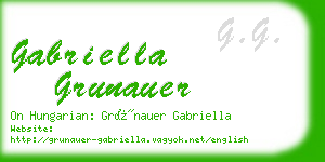 gabriella grunauer business card